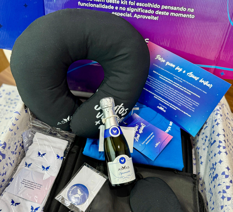 Kit de fim de ano da Asaas operado pela Mimos